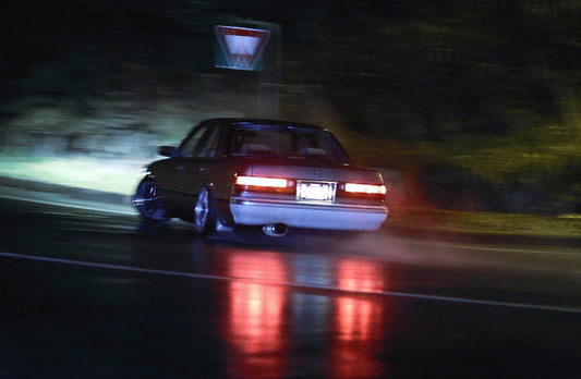 Street Drifting in a Storm.
