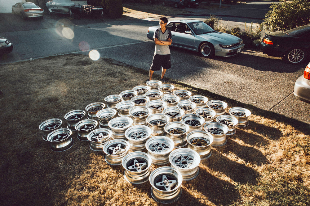 Brandon's Huge Collection of Rare Japanese Wheels.