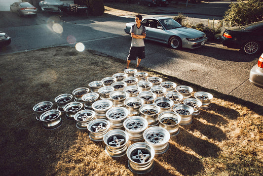 Brandon's Huge Collection of Rare Japanese Wheels.