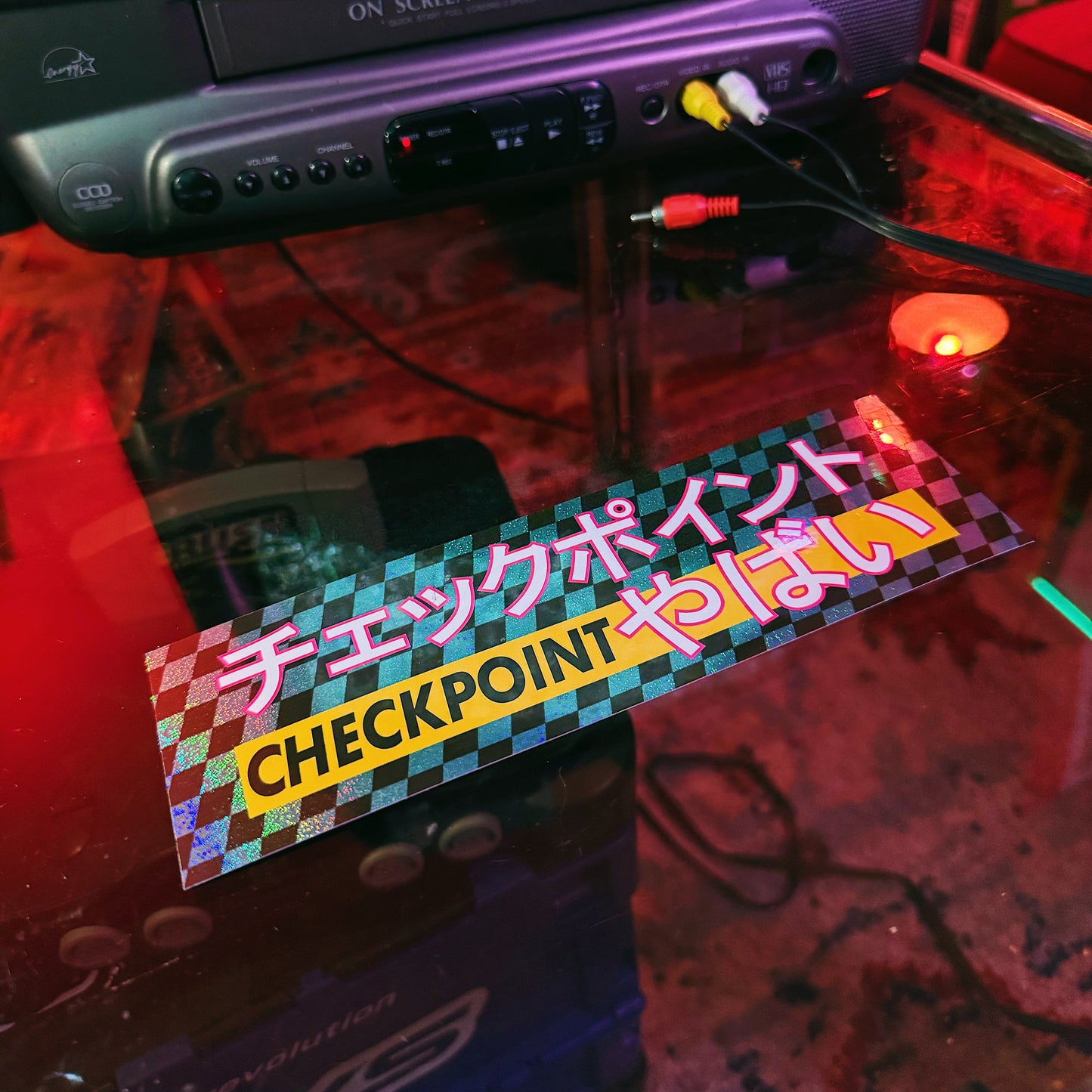 CHECKPOINT Teal Checker Slap