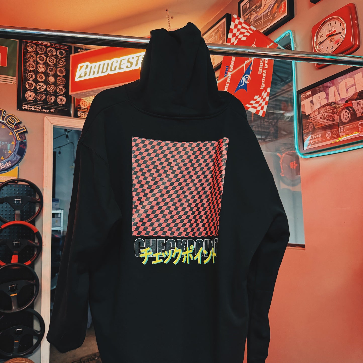 CHECKPOINT Futura Pink Hoodie