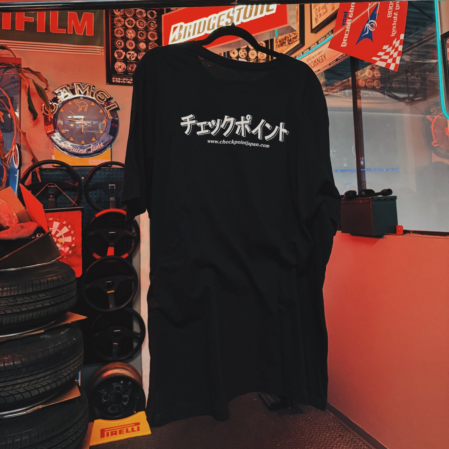 CHECKPOINT Signature Kanji Shirt (White Print)