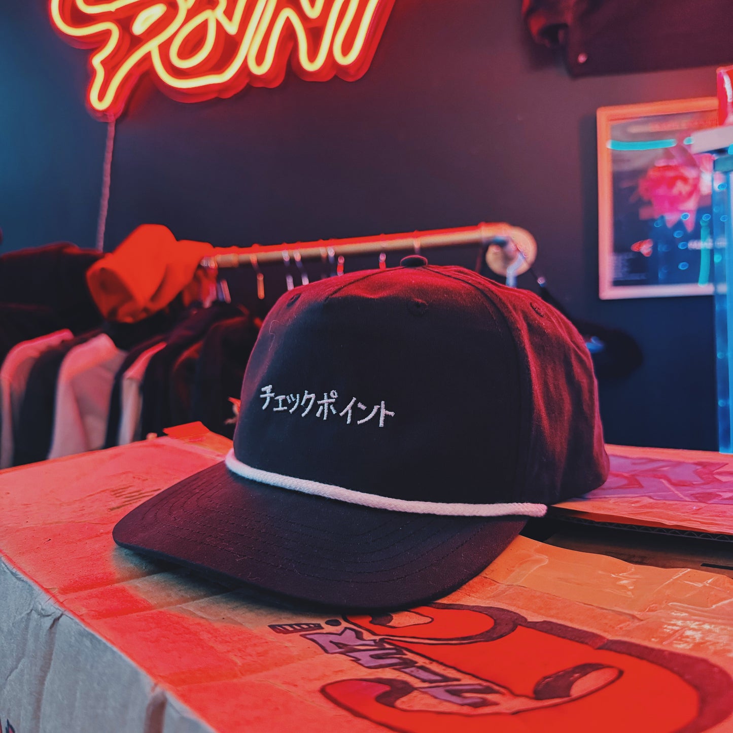 CHECKPOINT Signature Kanji Rope Hat (Embroidered)