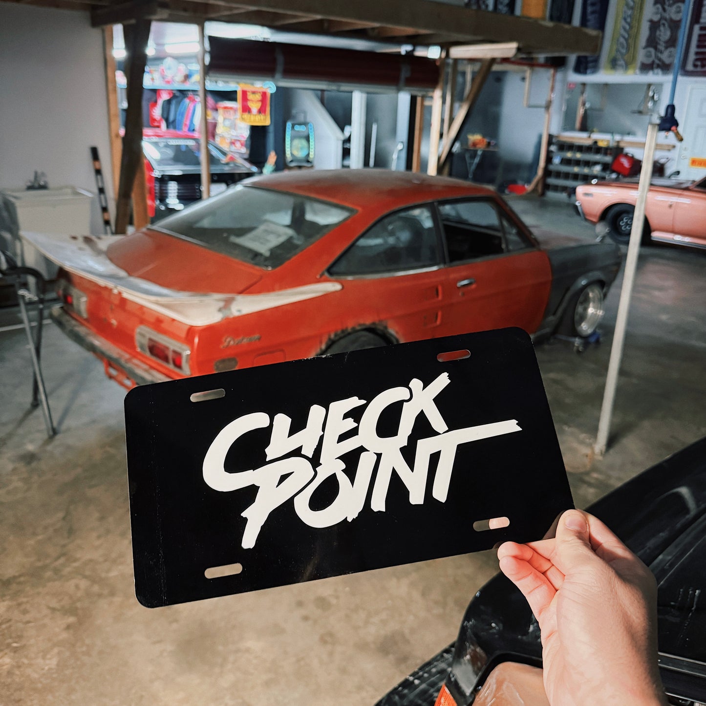 CHECKPOINT Metal License Plate Cover