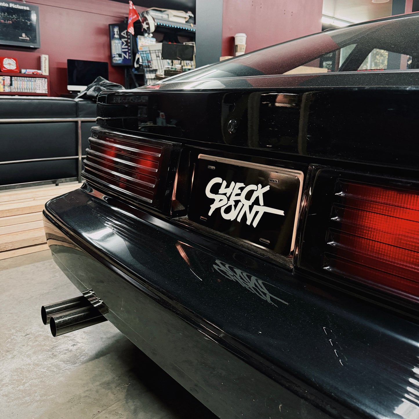 CHECKPOINT Metal License Plate Cover