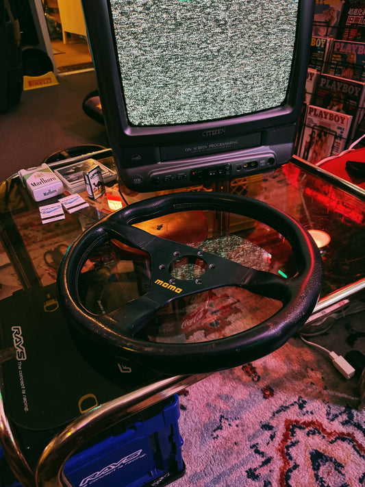 Momo Monte Carlo Yellow Logo Steering Wheel (350mm)