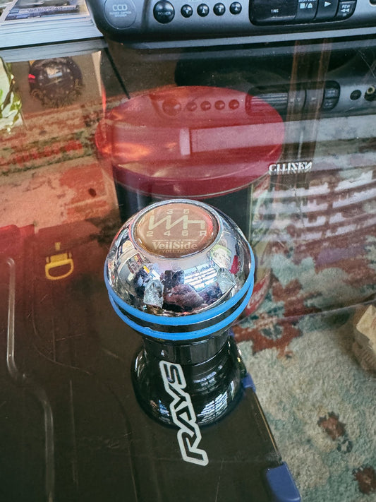 Veilside Blue Round Shift Knob (M12x1.25)