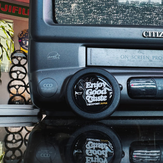 CHECKPOINT Enjoy Good Taste Horn Button
