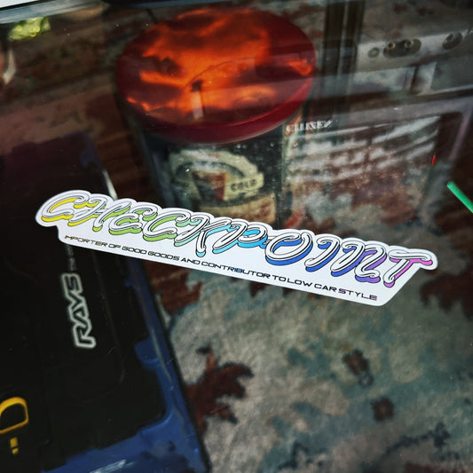 CHECKPOINT Low Car Style Sticker
